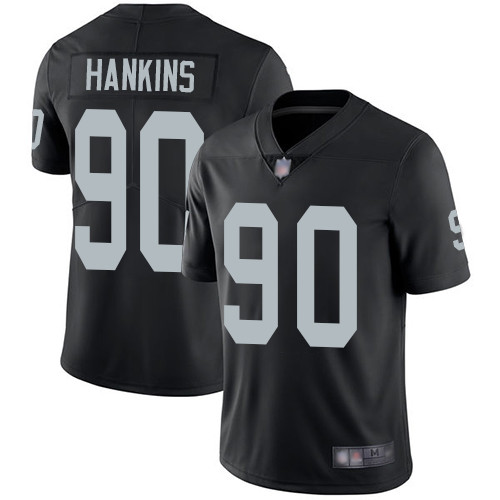 Men Oakland Raiders Limited Black Johnathan Hankins Home Jersey NFL Football 90 Vapor Jersey